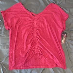 Short sleeve red top